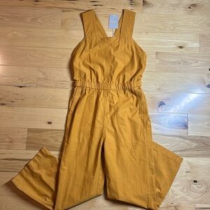 NWT Everlane Mustard Stretch Wide Leg Jumper | Size 10